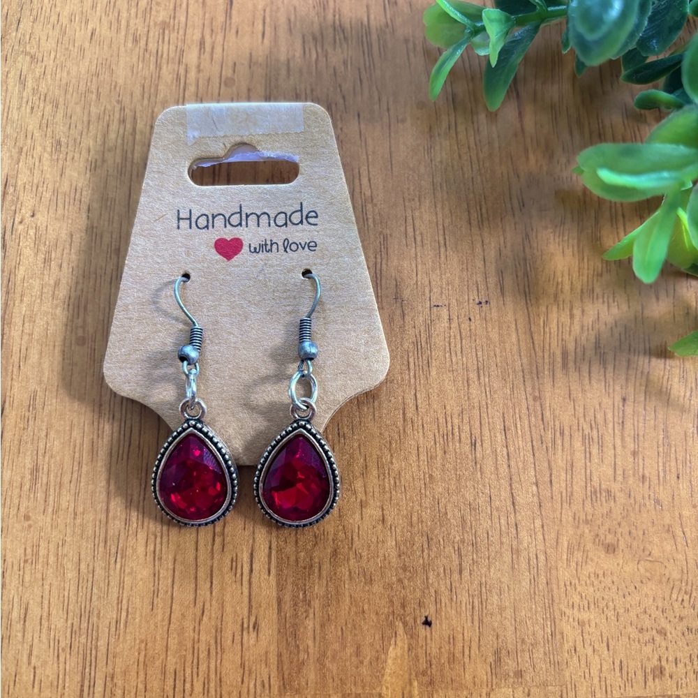 Handmade gem stone earrings
